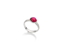 Carica l'immagine nel visualizzatore di Gallery, Anello Arcobaleno Strawberry silver - Sara Lubrano