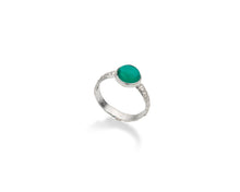 Carica l'immagine nel visualizzatore di Gallery, Anello Arcobaleno Verde Silver - Sara Lubrano 
