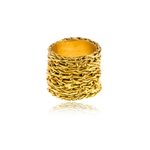 Carica l'immagine nel visualizzatore di Gallery, Anello Maxi fascia Intrecci - Sara Lubrano 
